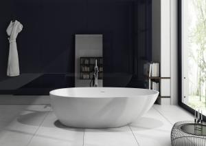 China Elegant Look Free Standing Deep Soaker Tub Non Toxic Eco Friendly wholesale
