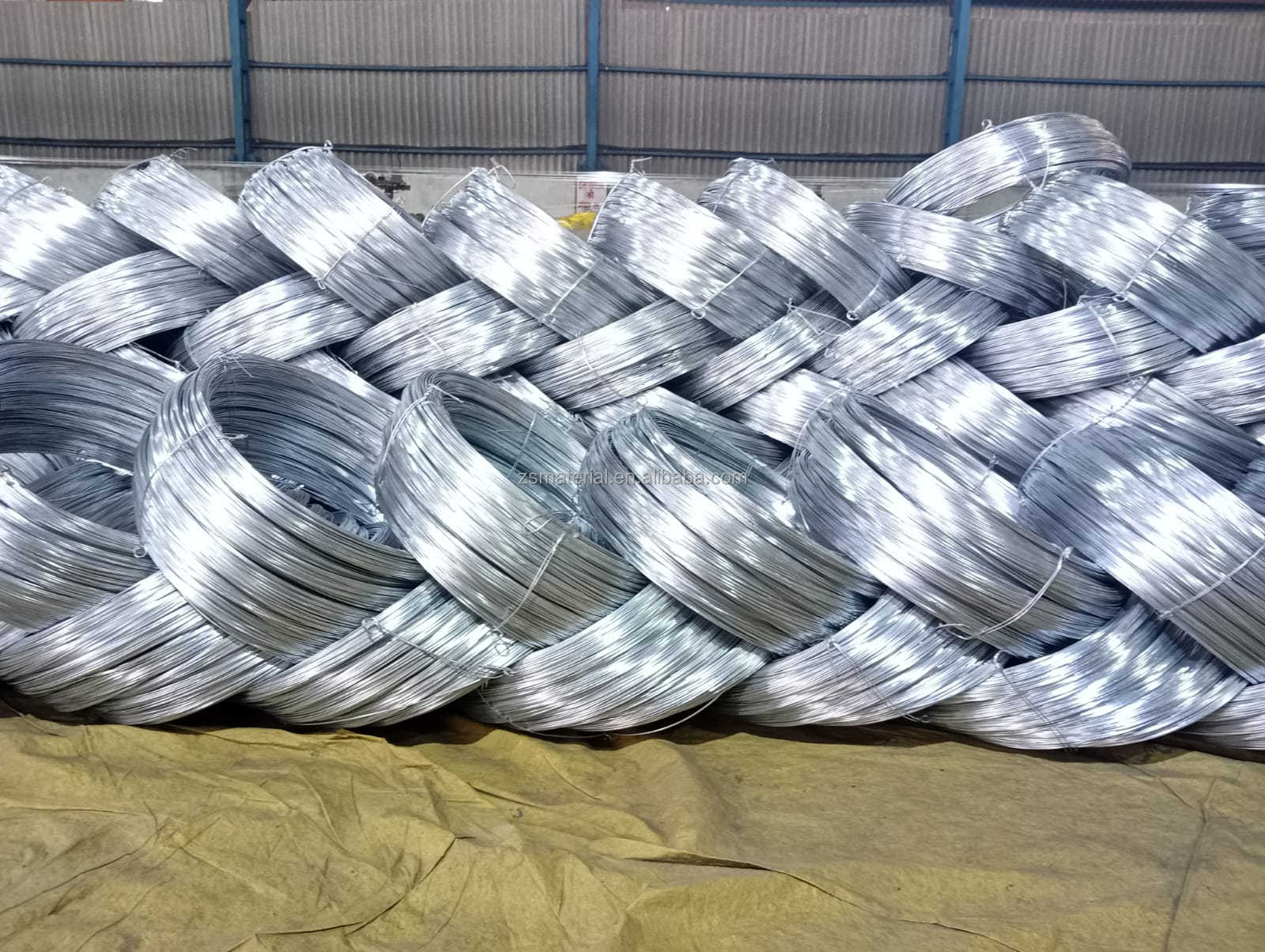Silver Bright Galvanized Steel High Tensile Line Hot Dipped GI Wire 12 Gauge 4mm Building Materials Free Cutting Steel