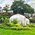 Non Toxic Material 6m Geodesic Dome Anti Rainstorm Portable Bubble Tent