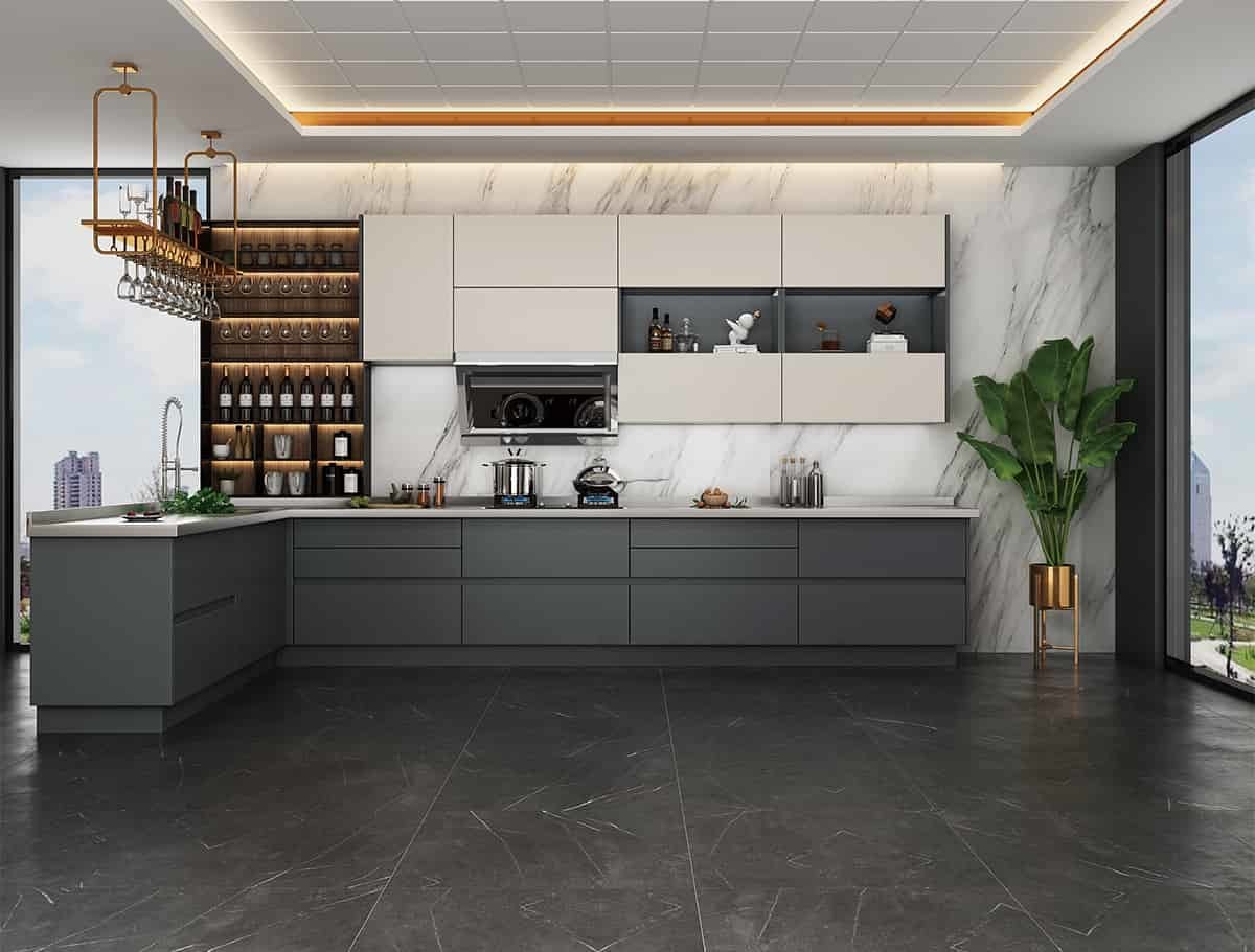 China Seamless 430SS Stainless Steel Kitchen Cabinets ASTM Standard wholesale