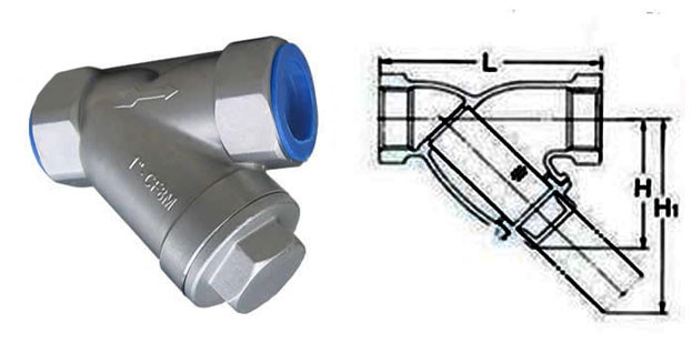 CF3M/201 Stock Thread End stainless Steel Y Strainer 200WOG NPT BSPT BSPP DIN2999/y type strainer