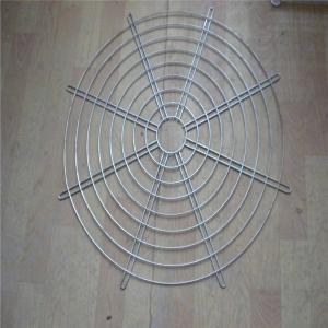 China Hanging Wire Mesh Baskets , 200mm Air Exhaust Black Wire Metal Fan Finger Guard wholesale