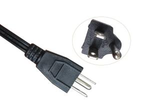 China Ul Retractable Three Prong Ac Power Cord , 16a 125v Ac Power Adapter Cable wholesale
