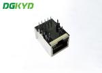 DIP Mount Single Port TAB Down RJ45 Network Connector