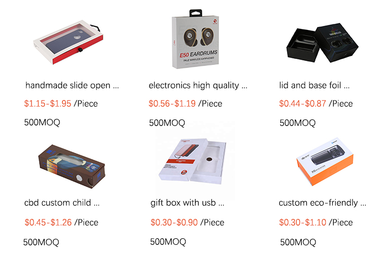Custom Electronic Packaging Box Magnetic Mobile Phone Packaging Box For Electronic Devices