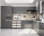 Gelaimei Kitchen Cabinet Set Solid Wood 750mm Height For Home