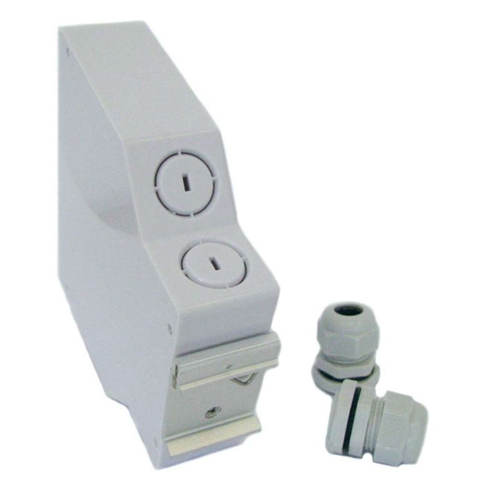 Abs Plastic Din Rail Mount Optical Fiber Terminal Box 12 Adapters Lc/Upc Simplex