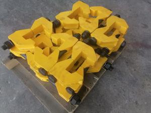 China Forging Rail Clamps Forged Production 45 Steel With Bolts Rail Joint Clamp Welding wholesale