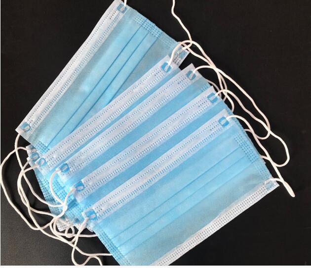 Antiviral Disposable Face Mask 3 Ply Non Woven Fabric High Bacteria Filtration