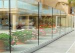 U Channel Aluminum Deck Railing Systems Tempered Glass Guardrail For Residential