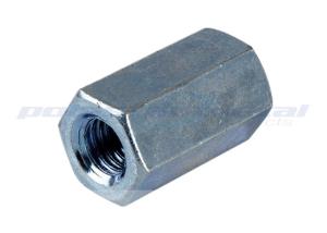 China DIN6334 Stainless Steel Specialty Hardware Fasteners Brass Hex / Round Coupling / Connector Nuts wholesale