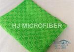 Green Microfiber Absorbent Kitchen Towels Washable , Streak Free Microfiber
