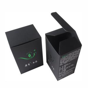 China Recyclable Tea Paper Packaging Box Paper Cardboard Silver Stamping wholesale