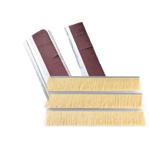 China Woodworking Machine Accessories Sisal Sandpaper Strip Brush For Wood Polishing Brush wholesale