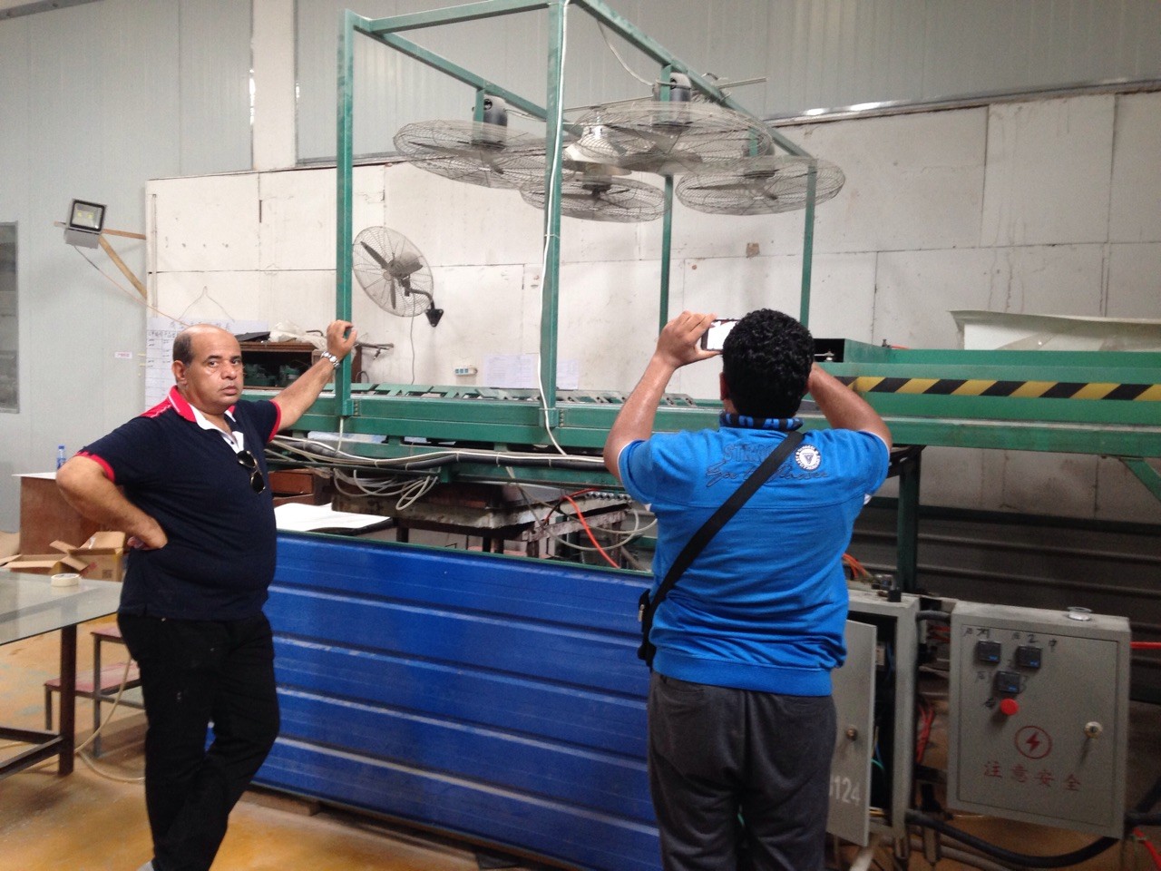 acrylic shower tray making skills training--customer from Egypt