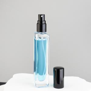 China 20ml Shiny Perfume Spray Bottle With Black Cap screw pump wholesale