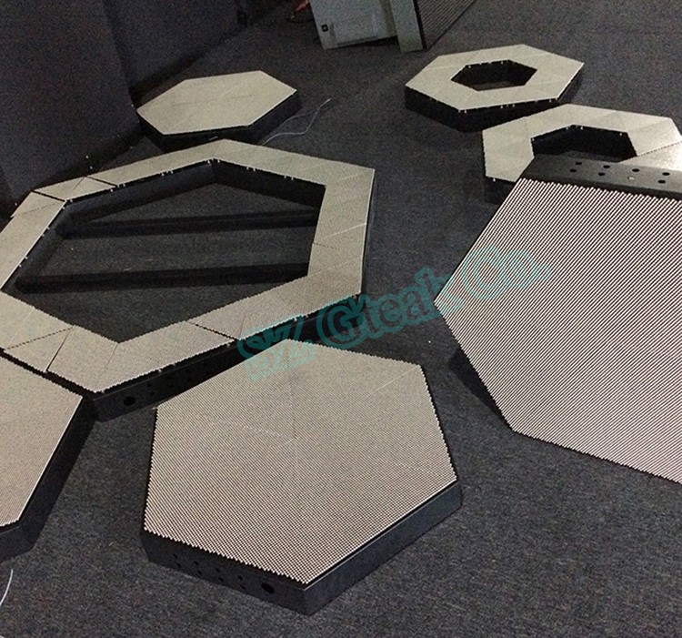 Customized creative led pixel P5 mm indoor Nightclub full color video led dj booth display panels for disco