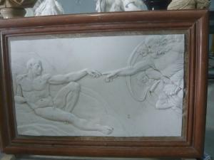 China white marble carved panel by hand wholesale