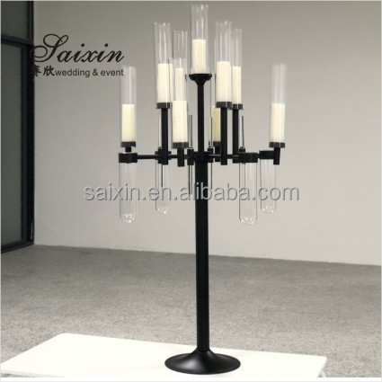 13 Arm Branch Glasses Metal Gold Candelabra Wedding Metal And Crystal Candelabra Candle Holder