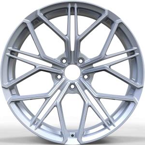 China ODM 1 Piece Forged Auto Wheels 23 Inch Hyper Silver Alloy Wheels wholesale