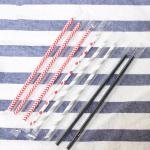 Individual Packing Biodegradable Paper Straws , Paper Bubble Tea Straws