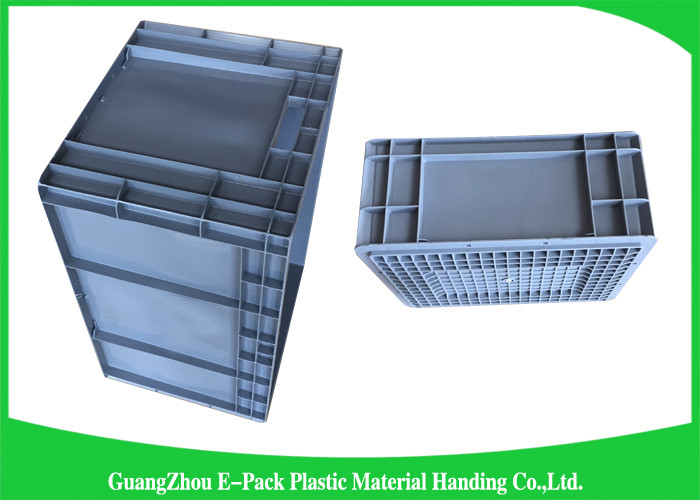 Standard WarehouseEuro Stacking Containers Moving Storage Grey Light Weight