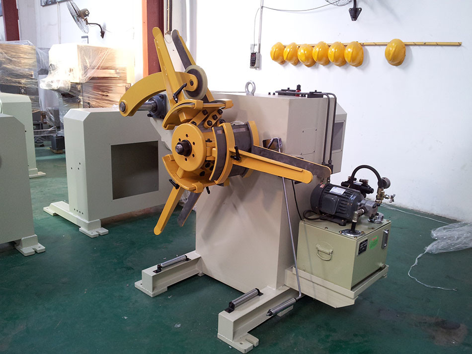 Pneumatic Expansion Metal Sheet Coil Mandrel Uncoiler / Material Rack