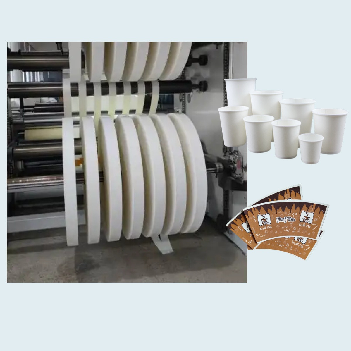Customizable Paper Cup Bottom Roll PE Coated Paper Roll For Food Packaging