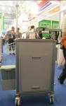 Plastic Home / Hospital Medical Crash Cart , 4 Aluminum Alloy Columns