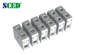 China 50A Feed Through Terminal Block Pitch 13.5mm 2 - 16 Poles Copper wholesale