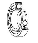 6210-2RS High Precision Deep Groove Ball Bearing Single Row With Low vibration