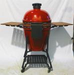 Nylon Wheels Wine Charcoal Kamado Grill Aluminum Alloy Top Cap
