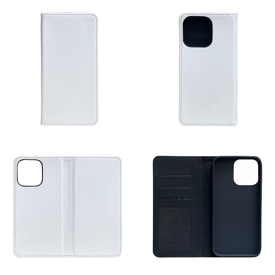 Double Sided Sublimation Flip Pu Leather Phone Cases For Iphone 15 16 14 13