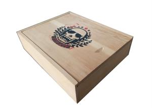 China 8 X 10 Luxury Packaging Boxes , Custom Made Small Wooden Boxes Sliding Halloween Christmas wholesale