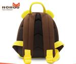 Yellow Kids Animal Backpack , 3D Kids Cartoon Backpacks Tiger Style