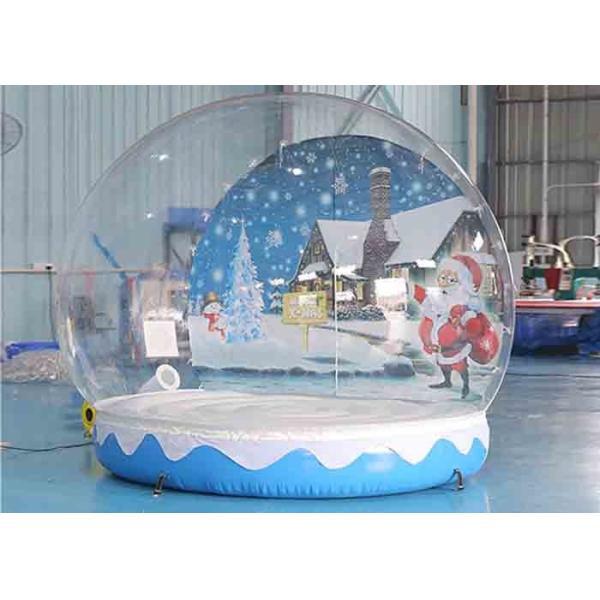 Inflatable Snow Globe Christmas Decoration Transparent Dome Bubble Tent With Air Blower