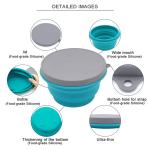 OEM ODM 1000ml Food Storage Portable Collapsible Silicone Bowl
