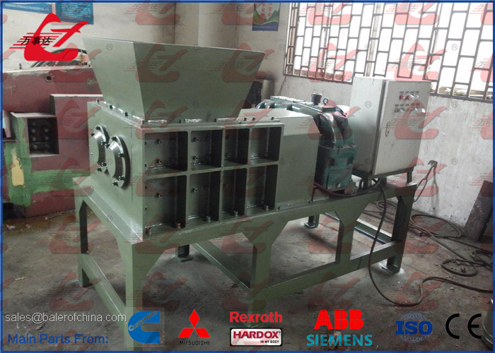 High Strength Scrap Metal Shredder Machine 22kW Motor WANSHIDA