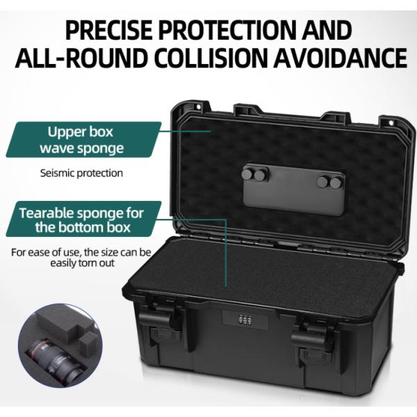 PP Plastic Protective Hard Case With Foam High Security Tool Storage Case