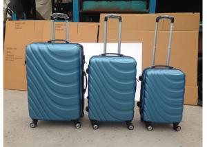 China Carry On 3 Pcs Luggage Travel Set Bag ABS Trolley Suitcase 2 Zippers Framed For Travel wholesale