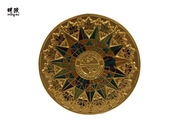 Beautifful Gold / Silver Dollar Commemorative Coins , Promotional Seal Challenge