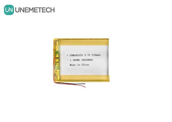 Li-ion Polymer Battery 502533 3.7V 370mAh Rechargeable Li-polymer Battery for