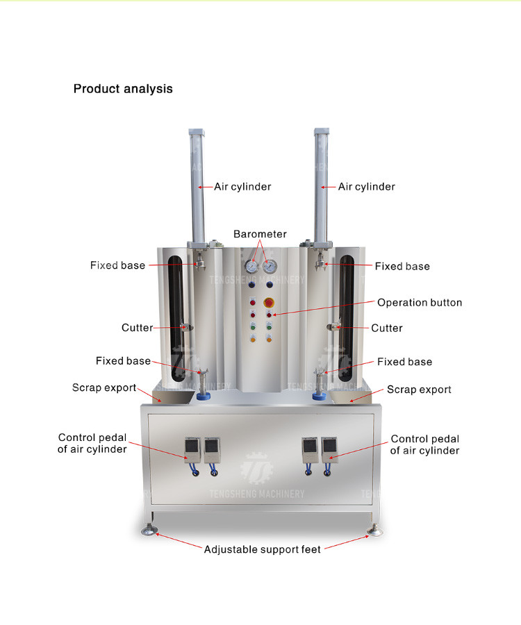 1.5KW 300KG Double head single knife peeling machine automatic stainless steel peeling machine