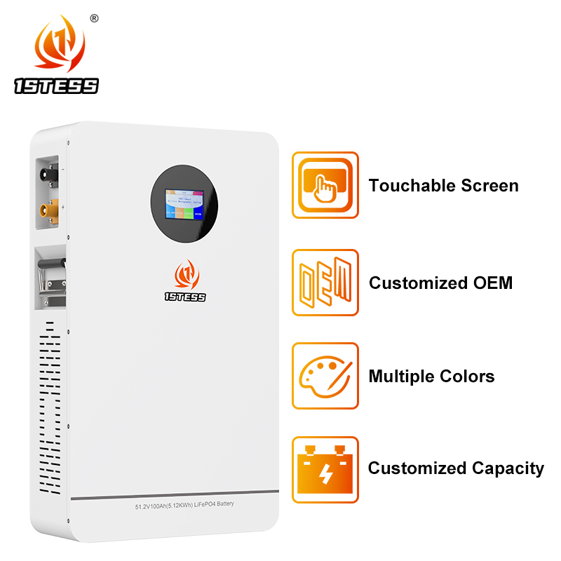 lifepo4 lithium battery Solar Energy Storage Battery system 25.6V 200Ah 5.12kwh home energy storage