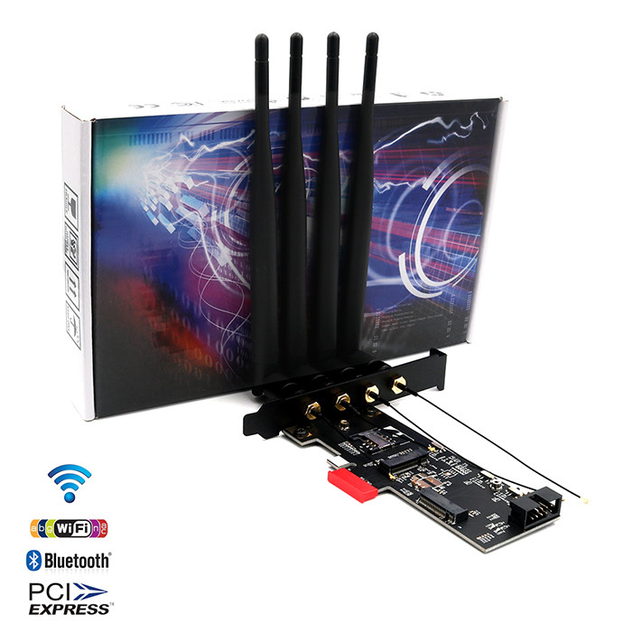 NGFF M.2 Key B And Key A To PCIe X1 Adpater For 3G/4G And WiFi Card