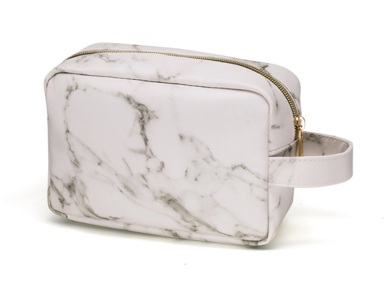 Luxury Beauty Custom Marble Makeup Bag Set Waterproof Wash Bag