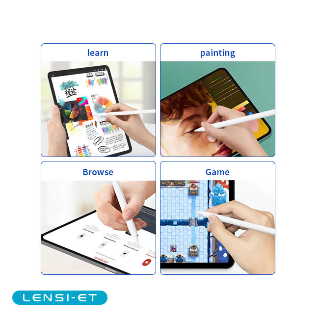 Smart Universal Drawing Active Stylus Pen White Palm Rejection Android Tablet Magnetic Stylus Pen