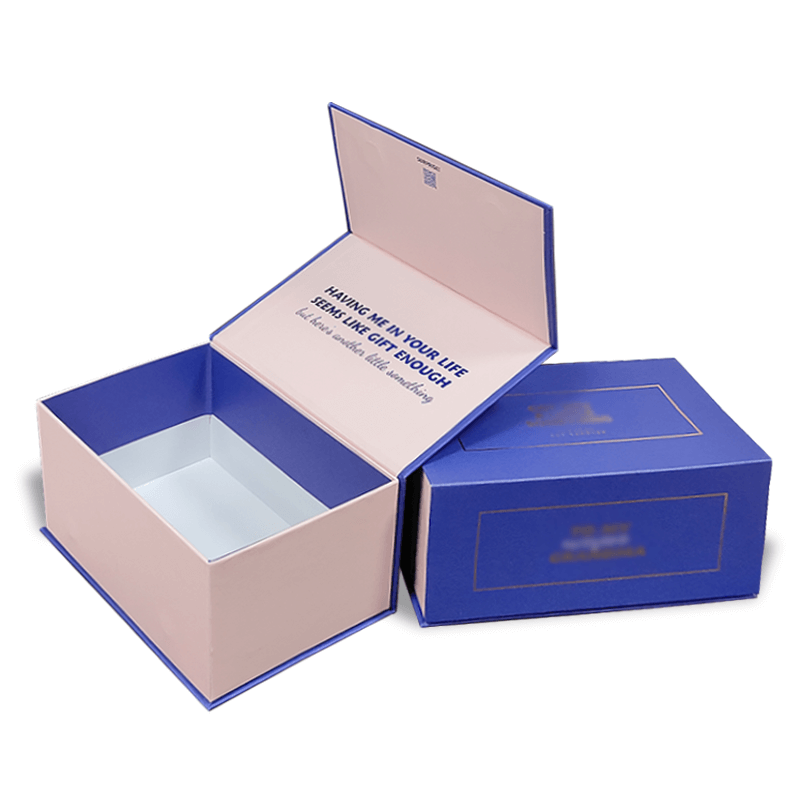 Industrial Gift Craft Pretty Magnetic Flap Lid Buckle Belt Paper Package Box with Logo