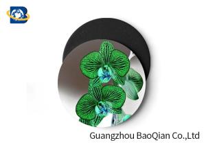 China Stunning Flower Personalised Round Coasters , Print Your Own Coasters 3D Lenticular Picture wholesale