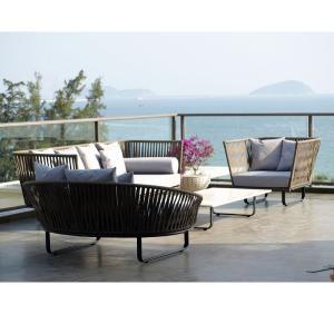 China Modern Outdoor Patio Garden Sofa Sets 4PCS Garden Patio Furniture Sectionals wholesale
